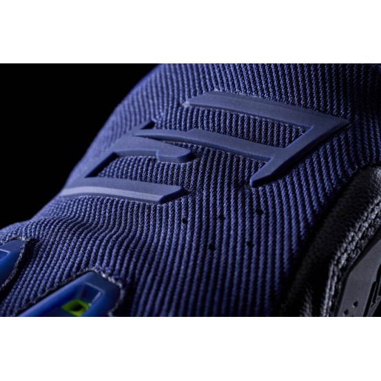 Gants moto Route Performance Five Stunt Evo 2 - Bleu Nuit Jaune Fluo