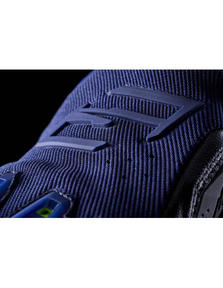 Gants moto Route Performance Five Stunt Evo 2 - Bleu Nuit Jaune Fluo