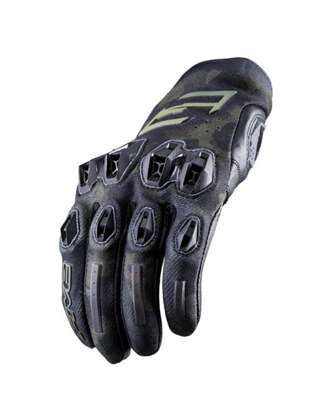 Gants moto Route Performance Five Stunt Evo 2 - Camo Kaki