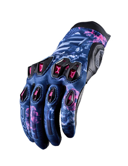 Gants moto femme Five Stunt Evo 2 - Rose Flowers