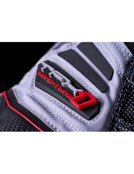 Gants moto Adventure Five TFX1 GTX - Gris Gris Rouge