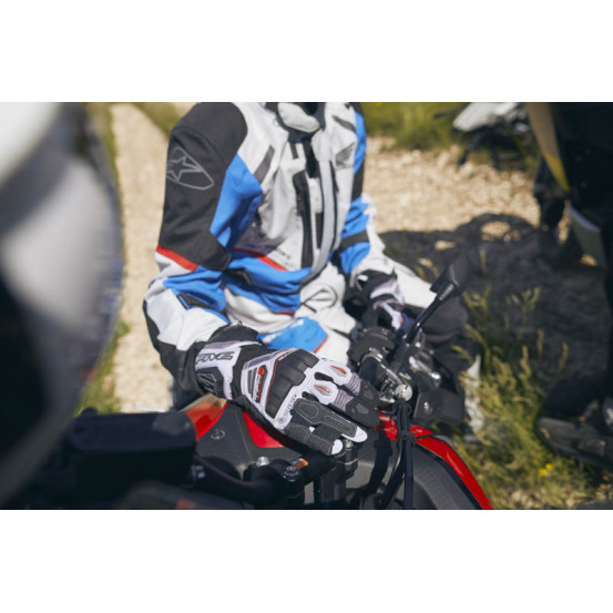 Gants moto Adventure Five TFX1 GTX - Gris Gris Rouge