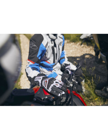 Gants moto Adventure Five TFX1 GTX - Gris Gris Rouge