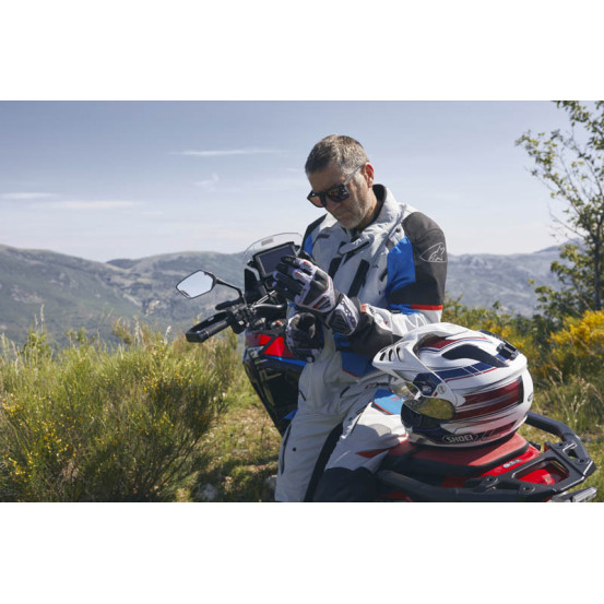 Gants moto Adventure Five TFX1 GTX - Gris Gris Rouge