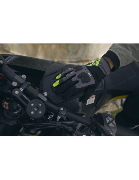 Gants moto Adventure Five TFX3 Airflow - Gris Jaune Fluo
