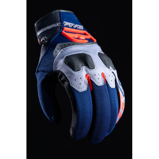 Gants moto Adventure Five TFX4 - Bleu Rouge
