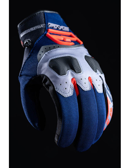 Gants moto Adventure Five TFX4 - Bleu Rouge