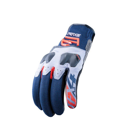 Gants moto Adventure Five TFX4 - Bleu Rouge