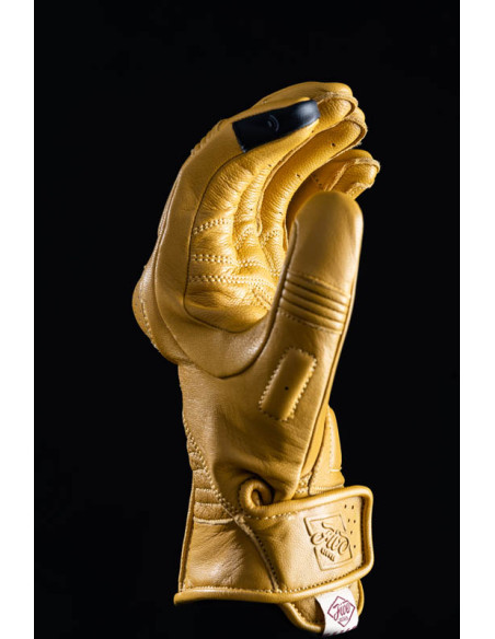 Gants moto Custom Five Kansas - Or