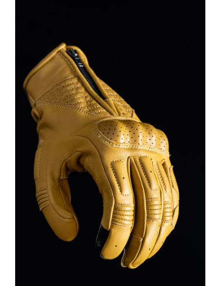 Gants moto Custom Five Kansas - Or