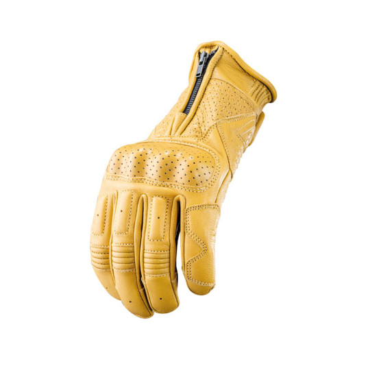 Gants moto Custom Five Kansas - Or