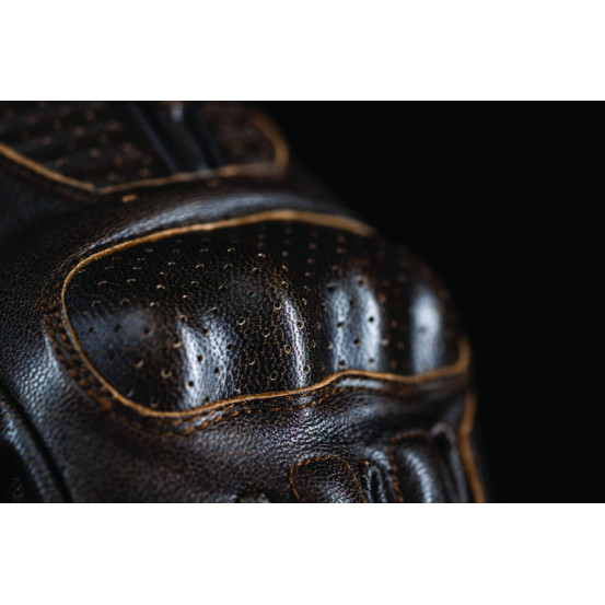 Gants moto Custom Five Kansas - Marron