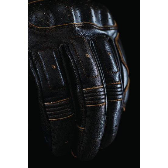Gants moto Custom Five Kansas - Marron