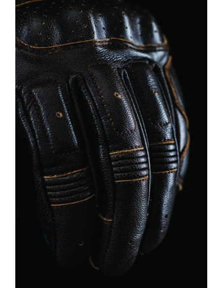 Gants moto Custom Five Kansas - Marron
