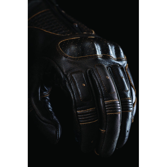 Gants moto Custom Five Kansas - Marron