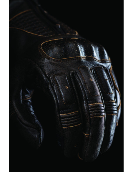 Gants moto Custom Five Kansas - Marron