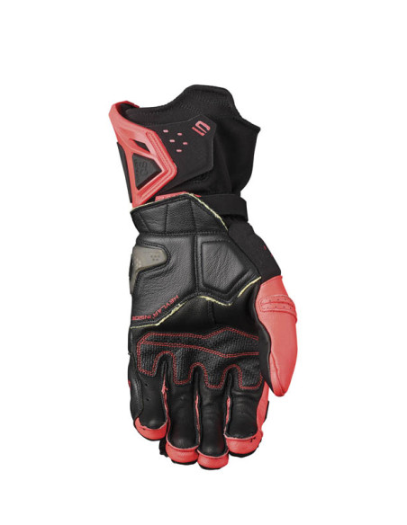 Gants moto Five Racing Performance RFX2 Evo - Noir Rouge Fluo