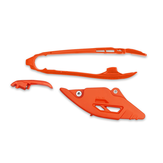 Kit guide chaîne + patin Complet - Orange - UFO KTM SX SX-F 2025-2026