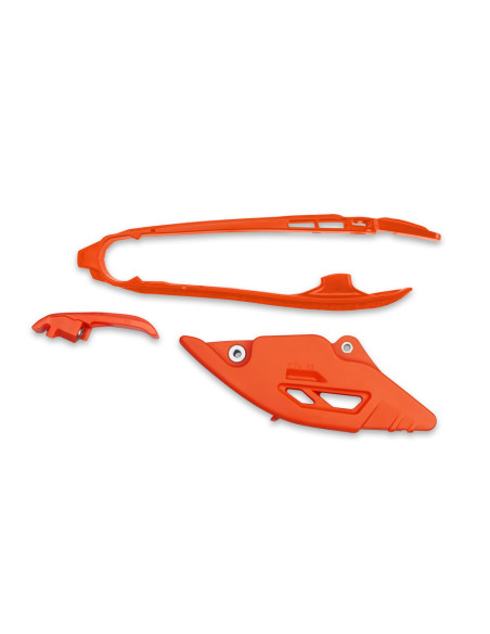 Kit guide chaîne + patin Complet - Orange - UFO KTM SX SX-F 2025-2026
