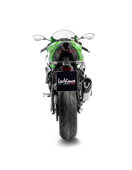 Silencieux LEOVINCE SBK LV-14R inox - carbone - KAWASAKI 636 ZX-6R NINJA 2019 - 2020 + 2024 - 2025