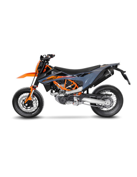 Ligne complète LEOVINCE SBK NERO inox - carbone - GAS GAS 700 ES - SM 2022 - 2024 / KTM 690 SMC R - ENDURO R 2019 - 2024