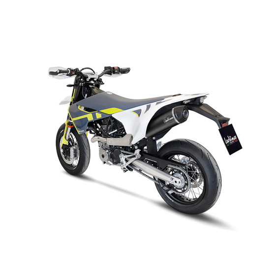 Silencieux LEOVINCE SBK NERO inox - carbone - HUSQVARNA 701 ENDURO / LR 2021 - 2024 - 701 SUPERMOTO 2021 - 2024