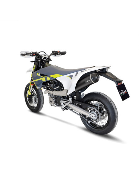 Silencieux LEOVINCE SBK NERO inox - carbone - HUSQVARNA 701 ENDURO / LR 2021 - 2024 - 701 SUPERMOTO 2021 - 2024
