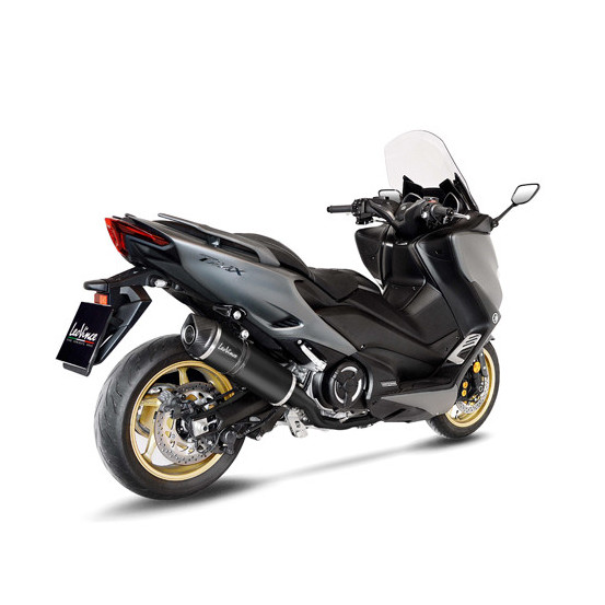 Ligne complète LEOVINCE SBK LV ONE EVO BLACK inox - carbone - YAMAHA 530 T-MAX / DX / SX 2017-2019 - 560 T-MAX 2020-2024