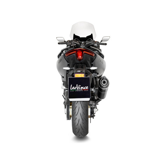 Ligne complète LEOVINCE SBK LV ONE EVO BLACK inox - carbone - YAMAHA 530 T-MAX / DX / SX 2017-2019 - 560 T-MAX 2020-2024