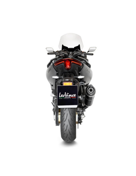 Ligne complète LEOVINCE SBK LV ONE EVO BLACK inox - carbone - YAMAHA 530 T-MAX / DX / SX 2017-2019 - 560 T-MAX 2020-2024