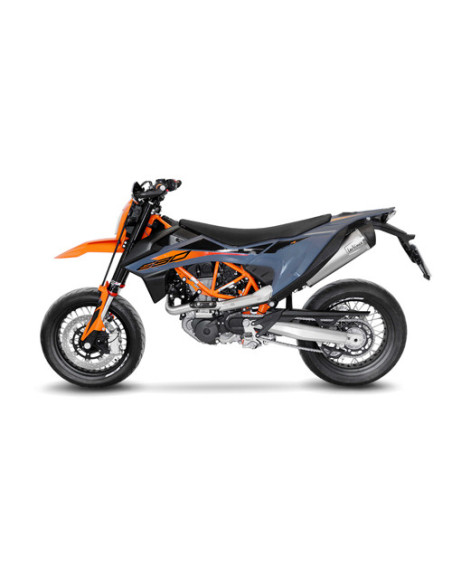 Ligne complète LEOVINCE SBK LV ONE EVO inox - carbone - GAS GAS 700 ES / SM 2022 - 2024 - KTM 690 SMC R / ENDURO R 2019 - 2024