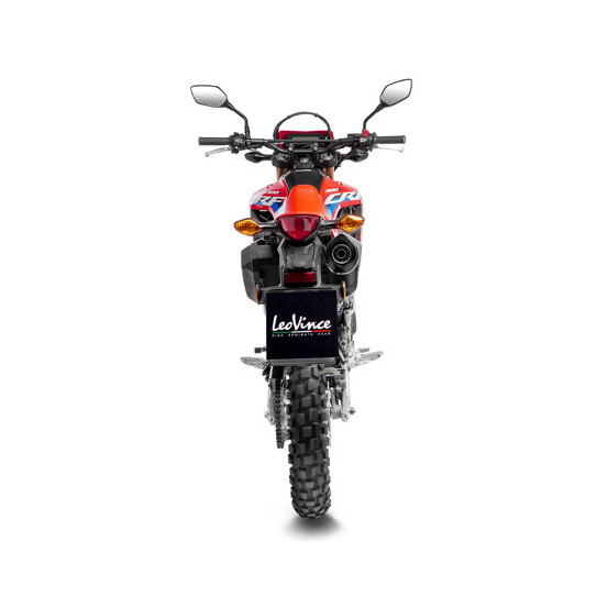 Silencieux LEOVINCE SBK LV ONE EVO BLACK inox - carbone - HONDA 300 CRF 300 L / CRF 300 RALLY 2021 - 2024