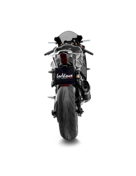 Ligne complète LEOVINCE SBK FACTORY S BLACK inox - carbone - YAMAHA 700 YZF-R7 2021 - 2024