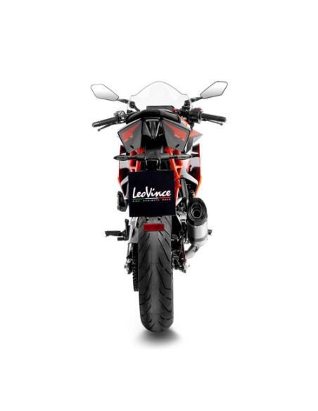 Silencieux LEOVINCE SBK LV PRO inox - carbone - KTM 125 RC 2022 - 2023 - 390 RC 2022 - 2023