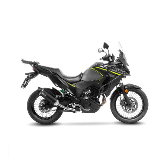 Silencieux LEOVINCE SBK LV ONE EVO BLACK inox - carbone - KAWASAKI 300 VERSYS-X 300 / ADVENTURE 2017 - 2022