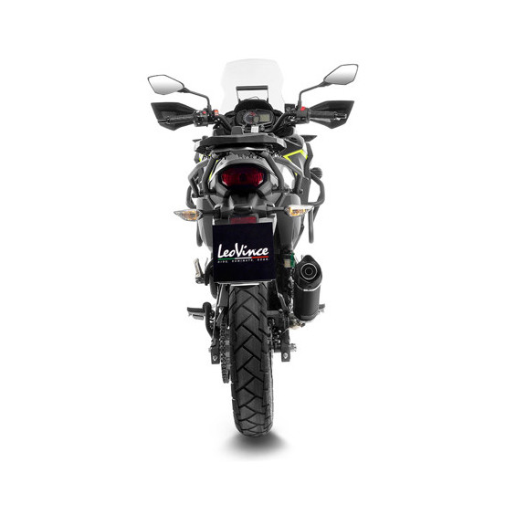 Silencieux LEOVINCE SBK LV ONE EVO BLACK inox - carbone - KAWASAKI 300 VERSYS-X 300 / ADVENTURE 2017 - 2022