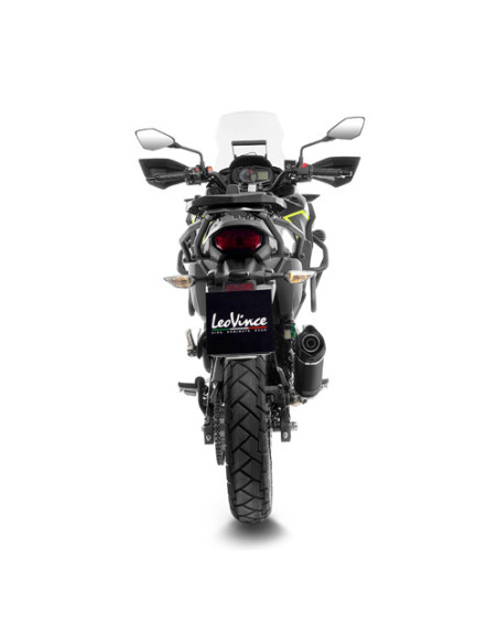 Silencieux LEOVINCE SBK LV ONE EVO BLACK inox - carbone - KAWASAKI 300 VERSYS-X 300 / ADVENTURE 2017 - 2022