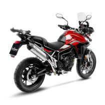 Silencieux LEOVINCE SBK LV ONE EVO inox - carbone - TRIUMPH 900 TIGER GT / GT PRO / RALLY PRO 2024 - 2025 2