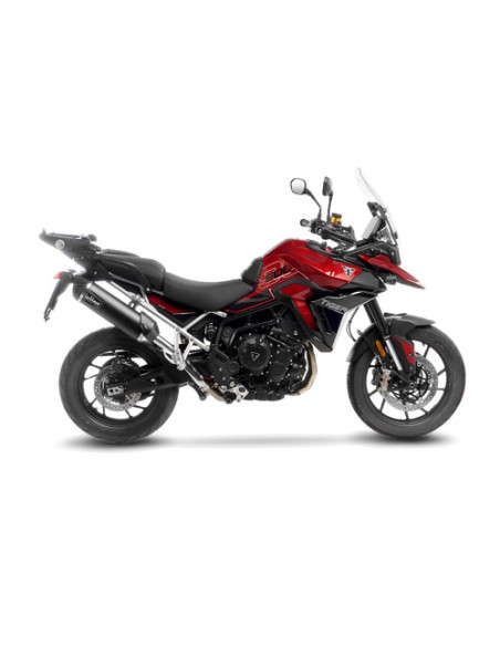Silencieux LEOVINCE SBK LV ONE EVO BLACK inox - carbone - TRIUMPH 900 TIGER GT / GT PRO / RALLY PRO 2024 - 2025