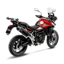 Silencieux LEOVINCE SBK LV ONE EVO BLACK inox - carbone - TRIUMPH 900 TIGER GT / GT PRO / RALLY PRO 2024 - 2025 2