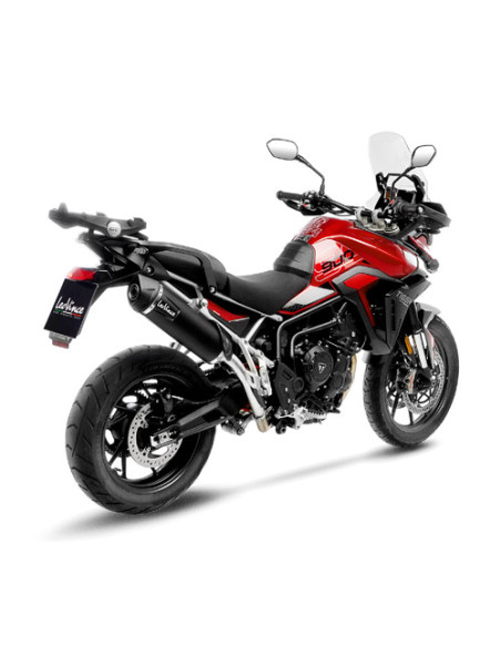 Silencieux LEOVINCE SBK LV ONE EVO BLACK inox - carbone - TRIUMPH 900 TIGER GT / GT PRO / RALLY PRO 2024 - 2025