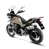 Silencieux LEOVINCE SBK LV ONE EVO inox - carbone - MOTO GUZZI 850 V85 TT 2019 - 2025 2
