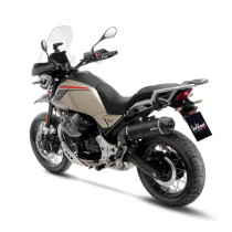Silencieux LEOVINCE SBK LV ONE EVO BLACK inox - carbone - MOTO GUZZI 850 V85 TT 2019 - 2025 2