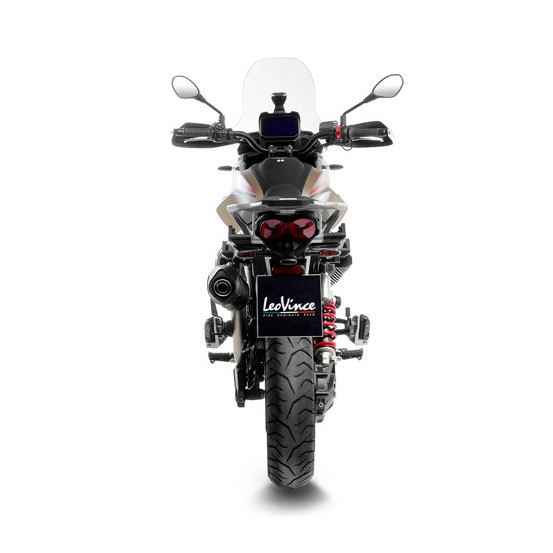 Silencieux LEOVINCE SBK LV ONE EVO BLACK inox - carbone - MOTO GUZZI 850 V85 TT 2019 - 2025