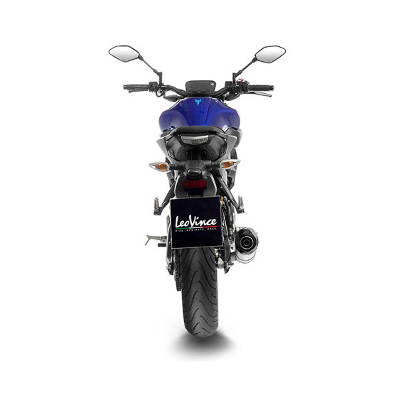 Silencieux LEOVINCE SBK LV ONE EVO inox - carbone - YAMAHA 125 MT-125 2021-25 - 125 XSR 2021-25 - 125 YZF-R 2021-25