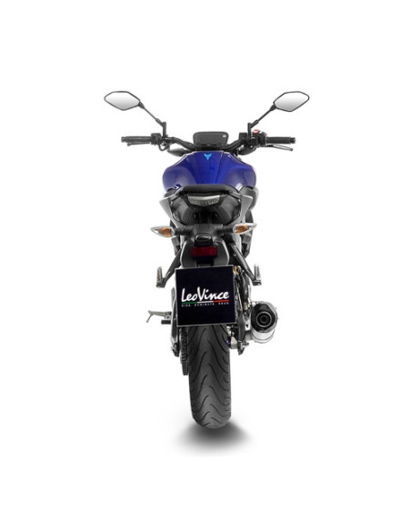 Silencieux LEOVINCE SBK LV ONE EVO inox - carbone - YAMAHA 125 MT-125 2021-25 - 125 XSR 2021-25 - 125 YZF-R 2021-25