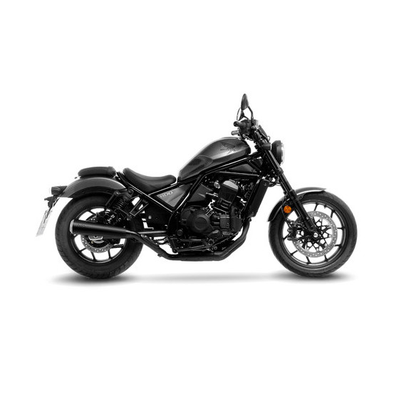 Silencieux LEOVINCE CLASSIC RACER BLACK inox - HONDA 1100 CMX REBEL 2021 - 2024