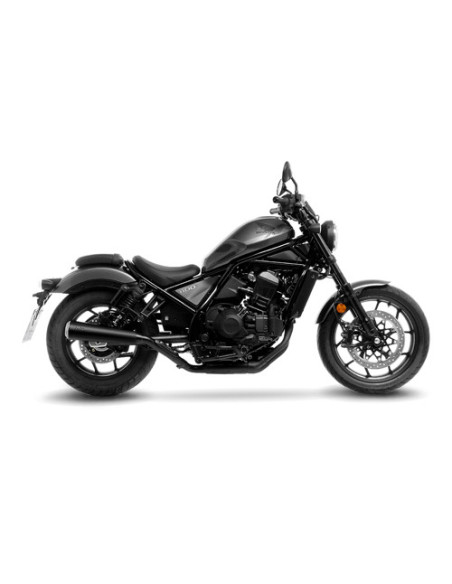 Silencieux LEOVINCE CLASSIC RACER BLACK inox - HONDA 1100 CMX REBEL 2021 - 2024