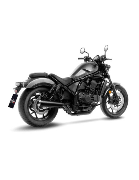 Silencieux LEOVINCE CLASSIC RACER BLACK inox - HONDA 1100 CMX REBEL 2021 - 2024