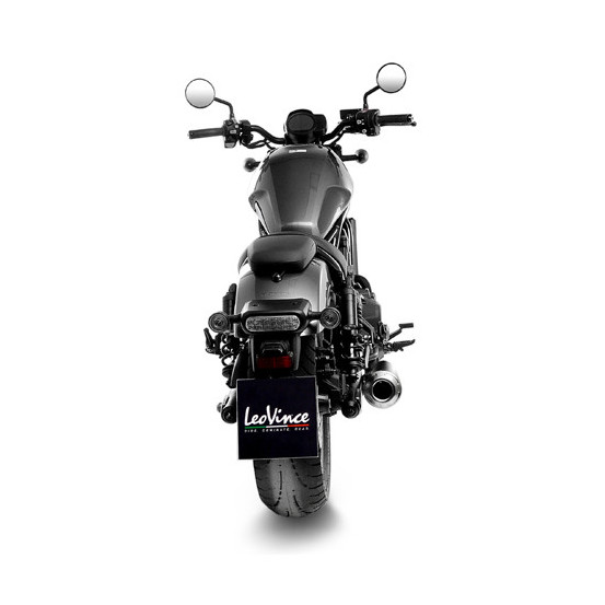 Silencieux LEOVINCE CLASSIC RACER BLACK inox - HONDA 1100 CMX REBEL 2021 - 2024